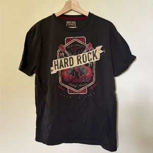 Hard Rock Cafe Black Graphic T-Shirt for Men